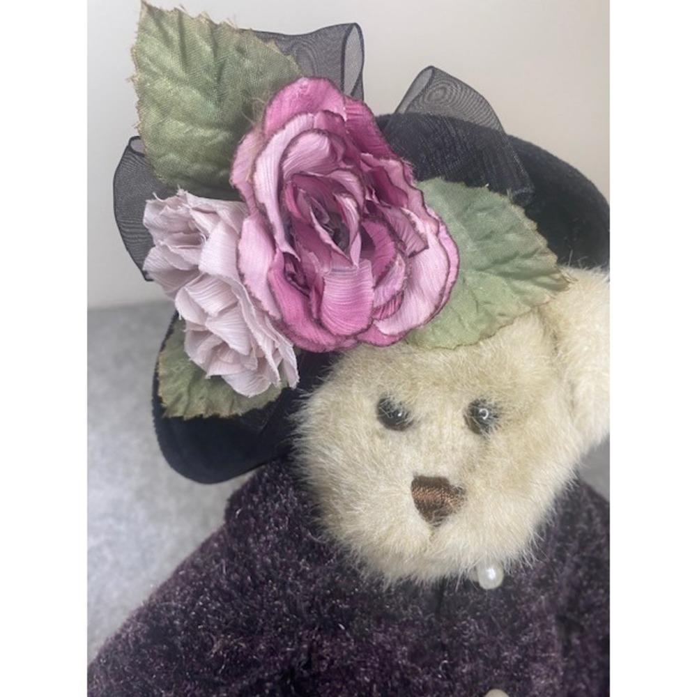 Boyd's Bearington 'Bridgette' Bear Purple Coat Velvet Dress ‎ 2002,2003**RETIRED - Picture 2 of 2